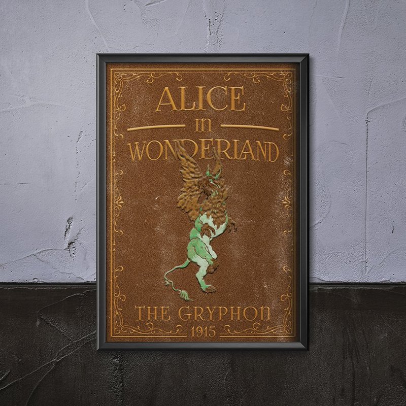 Wall art Alice in Wonderland The Gryphon