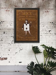 Wall art Alice in Wonderland Two of Spades