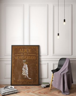 Wall art Alice in Wonderland White Queen