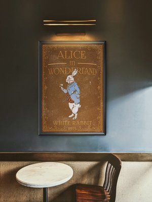 Wall art Alice in Wonderland White Rabbit