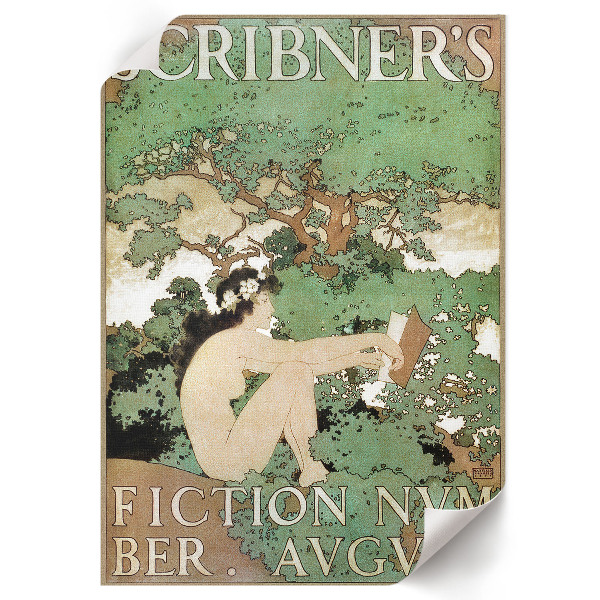 Art print Poster with a naked woman