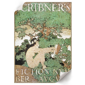 Art print Poster with a naked woman