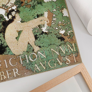 Art print Poster with a naked woman