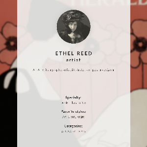 Decorative poster Woman with a newspaper