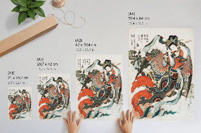 Poster Japanese woman