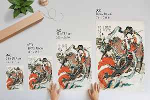 Poster Japanese woman