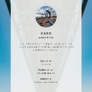 Decorative poster Under the bridge