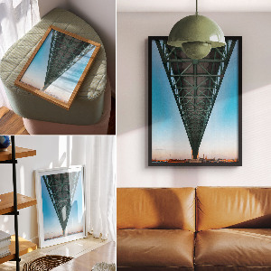 Decorative poster Under the bridge