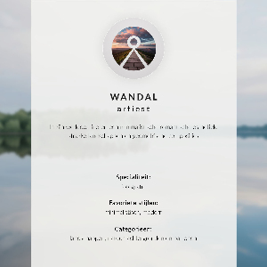 Poster Lake landscape