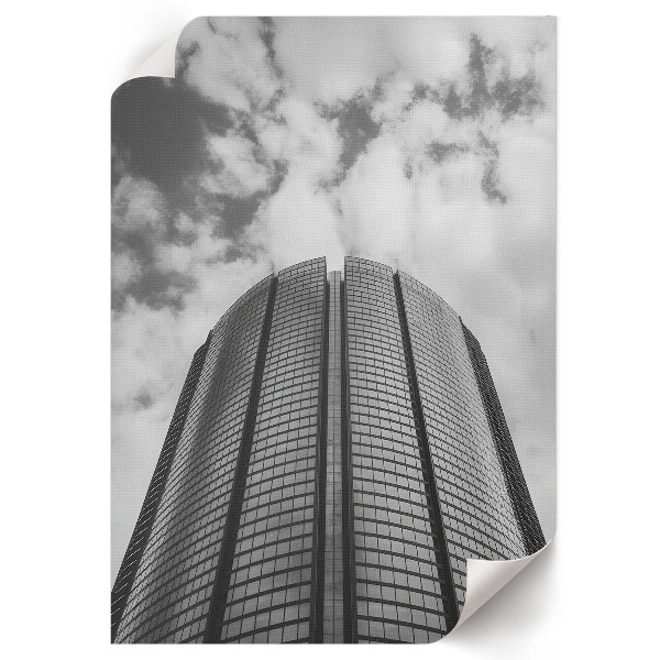 Art print depicting urban architecture
