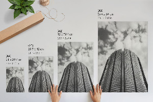 Art print depicting urban architecture
