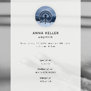 Art print Skis on the snow