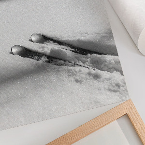 Art print Skis on the snow