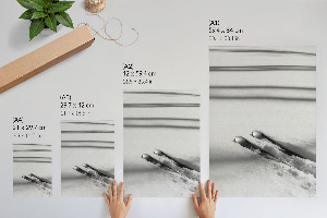 Art print Skis on the snow