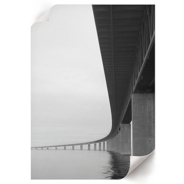 Poster depicting a bridge over water