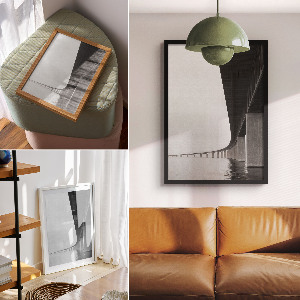 Poster Bridge and water