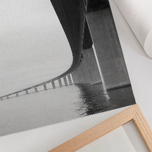 Poster depicting a bridge over water