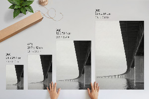 Poster depicting a bridge over water