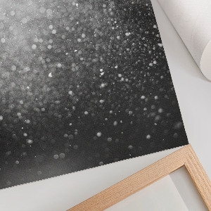 Luminous glitter wall art