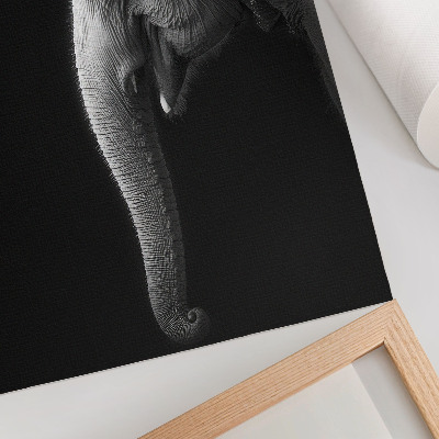 Wall print Profile of an elephant