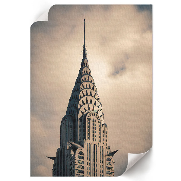 Wall print The architecture of the building