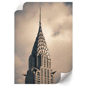 Wall print The architecture of the building