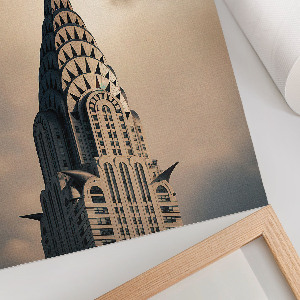 Wall print featuring a building's architecture