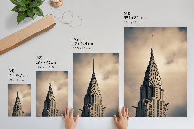 Wall print The architecture of the building
