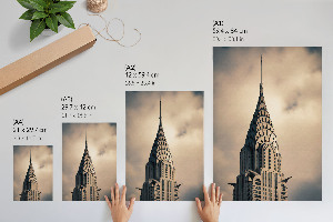 Wall print The architecture of the building