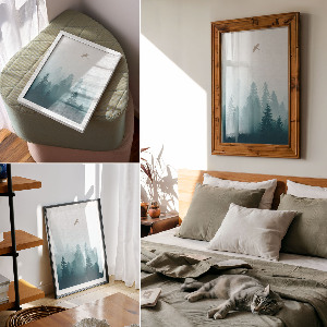 Decorative poster A bird in flight