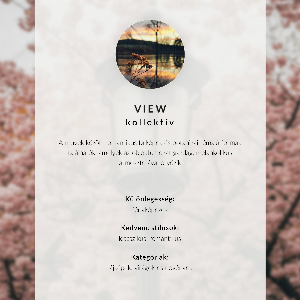 Poster with a spring lantern design