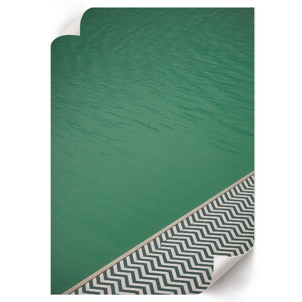 Wall print The edge of the pool