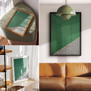 Wall print The edge of the pool