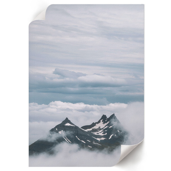 Wall art featuring a mountain panorama