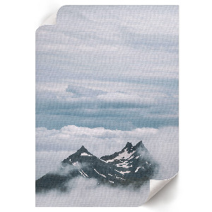 Wall art featuring a mountain panorama