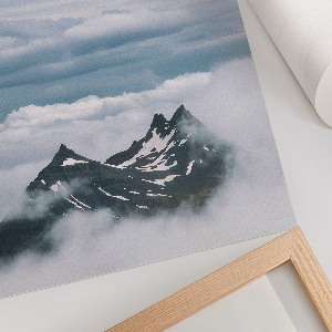 Wall art featuring a mountain panorama