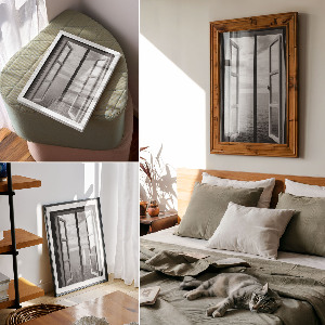 Open window wall print