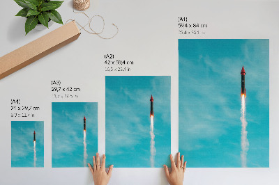Art print Rocket in the sky