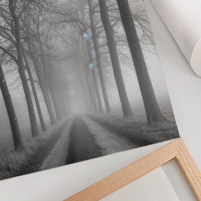 Wall art Fog on the road