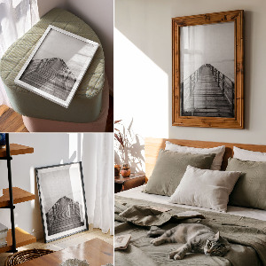 Decorative poster Black jetty