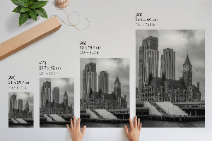 Poster featuring urban architecture