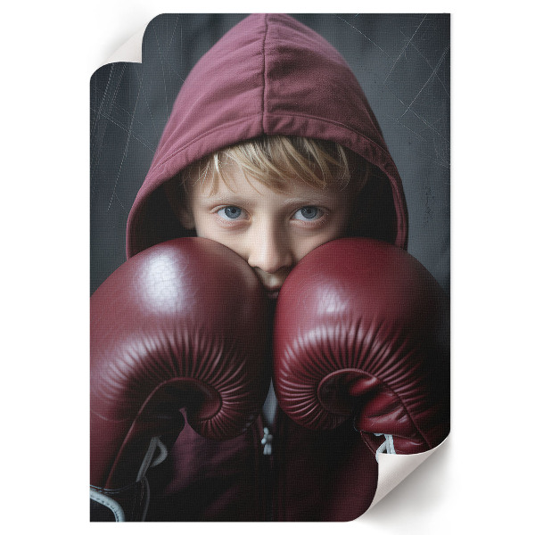 Young boxer wall art print