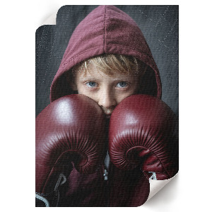 Young boxer wall art print