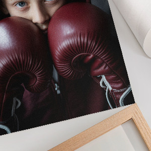 Young boxer wall art print