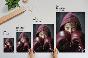 Young boxer wall art print