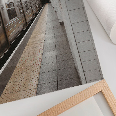 Wall print Metro station