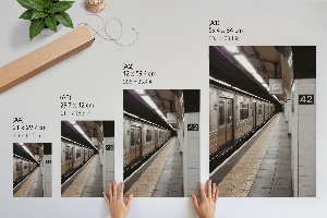 Wall print Metro station
