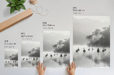 Art print Foggy landscape