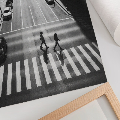 Wall print Black and white city