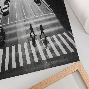 Wall print Black and white city